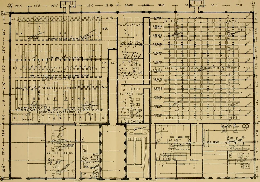 An illustration from Recent cotton mill construction and engineering, 1894, leaf 136