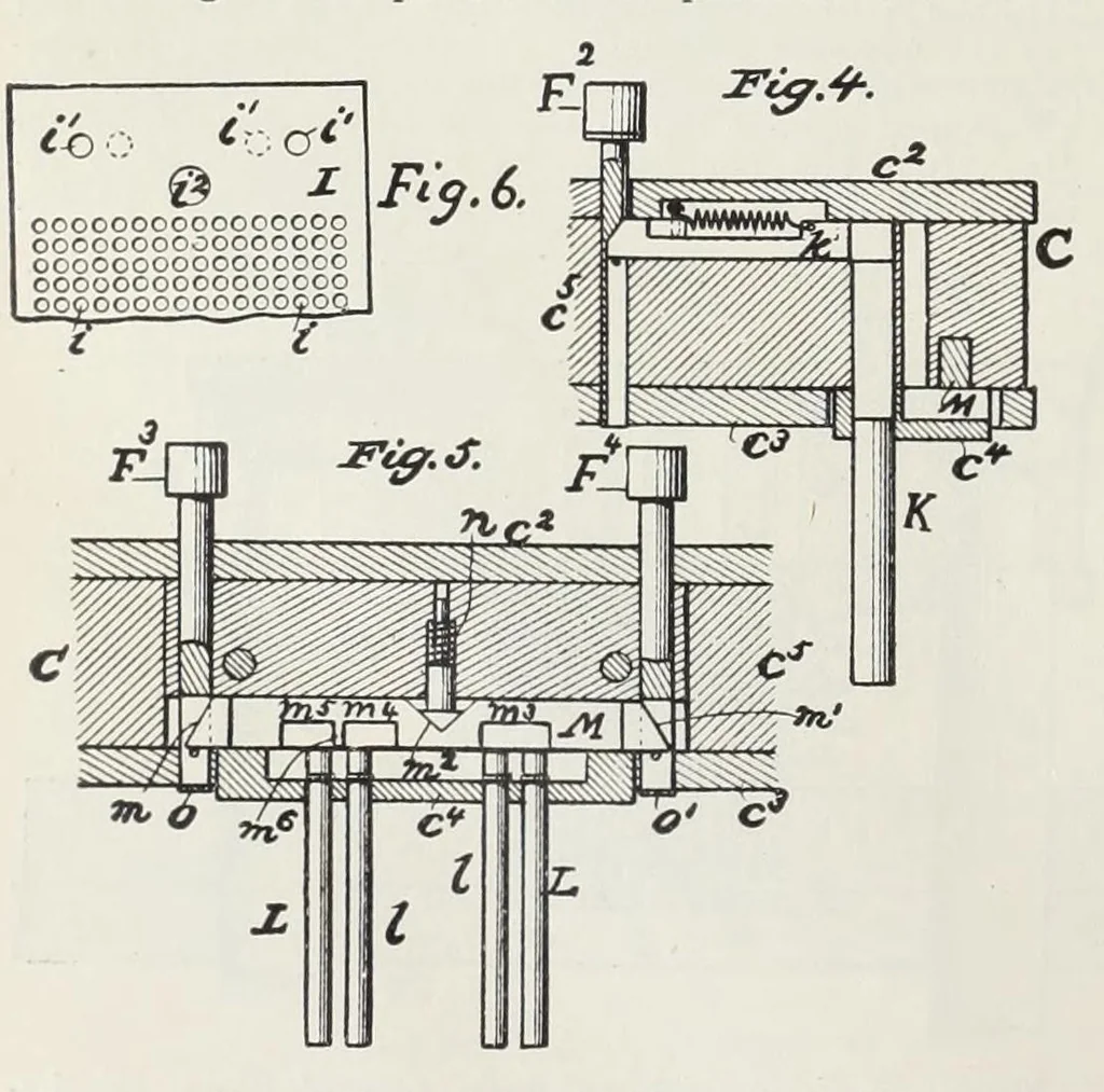 An illustration from Recent improvements in textile machinery, 1898, leaf 156