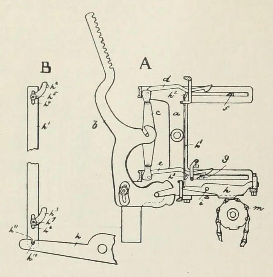 An illustration from Recent improvements in textile machinery, 1898, leaf 36