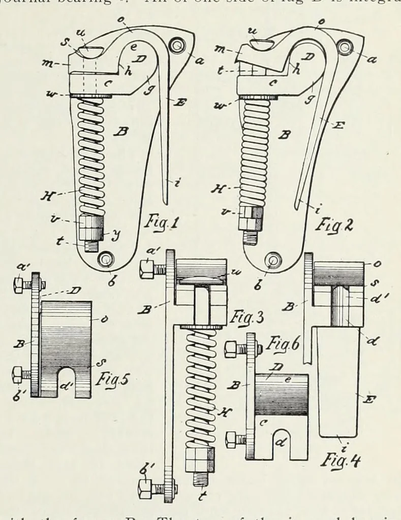 An illustration from Recent improvements in textile machinery, 1898, leaf 105