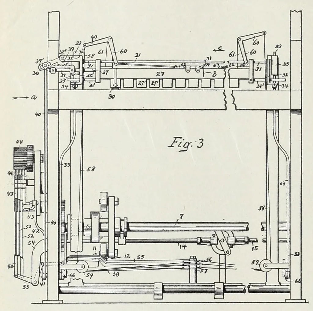 An illustration from Recent improvements in textile machinery, 1898, leaf 56