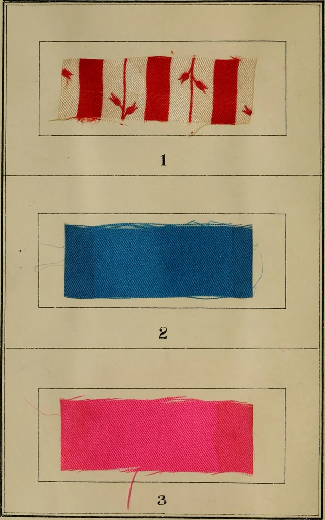 An illustration from Recent progress in the industries of dyeing & calico printing, 1895, leaf 101