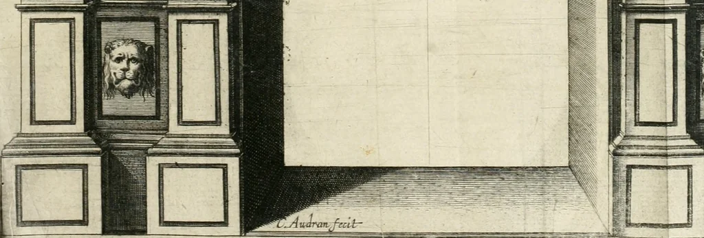 An illustration from Reception de tres-chrestien, tres-iuste, et tres-victorieux monarque Louis XIII. roy de France & de Nauarre ... : et de tres-chrestienne, tres-auguste, & tres-vertueuse royne Anne d'Austriche, par Messieurs les doyen, chanoines, & comtes de Lyon en leur cloistre & eglise, le XI. decembre, M. DC.XXII, 1623, leaf 14