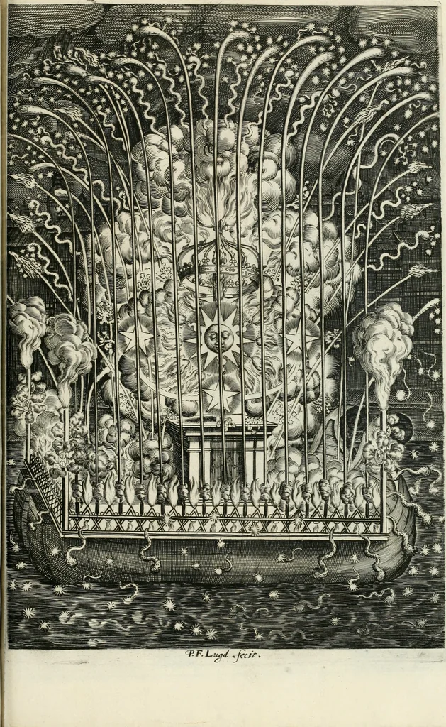 An illustration from Reception de tres-chrestien, tres-iuste, et tres-victorieux monarque Louis XIII. roy de France & de Nauarre ... : et de tres-chrestienne, tres-auguste, & tres-vertueuse royne Anne d'Austriche, par Messieurs les doyen, chanoines, & comtes de Lyon en leur cloistre & eglise, le XI. decembre, M. DC.XXII, 1623, leaf 58
