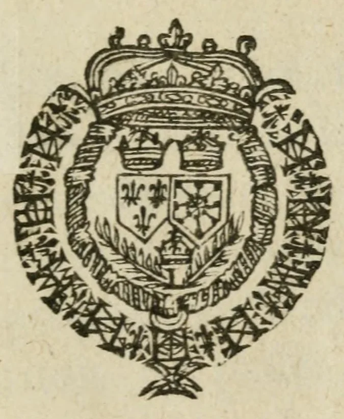 An illustration from Reception faicte a la royne, mere du roy, en la ville de Tours le vendrdy 6.jour de septembre : ensembles les honneurs ceremonies, noms & qualitez des princes & seigneurs quil'ont assistée & accompagnée tant à son voyage qu'a son entrée audit Tours, 1619, leaf 5