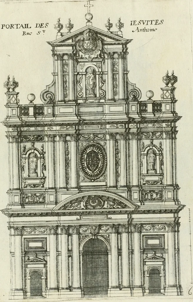 An illustration from Receuil des plus beaux portails de plusieures eglises de Paris, 1660, leaf 14