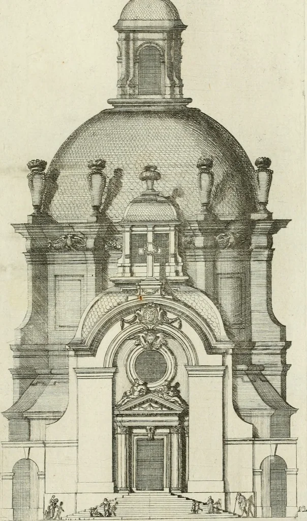 An illustration from Receuil des plus beaux portails de plusieures eglises de Paris, 1660, leaf 26