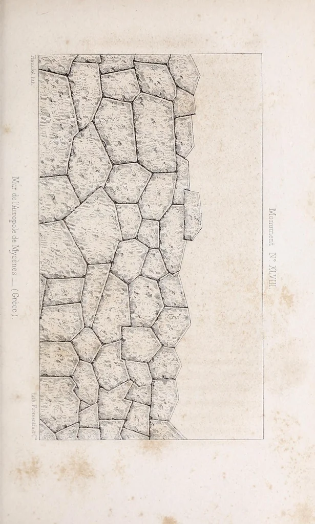 An illustration from Recherches sur les monuments cyclopéens et description de la collection des modèles en relief, composant la galerie pélasgique de la Bibliothèque Mazarine, 1841, leaf 305