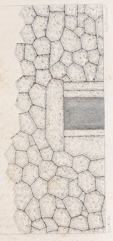 An illustration from Recherches sur les monuments cyclopéens et description de la collection des modèles en relief, composant la galerie pélasgique de la Bibliothèque Mazarine, 1841, leaf 387