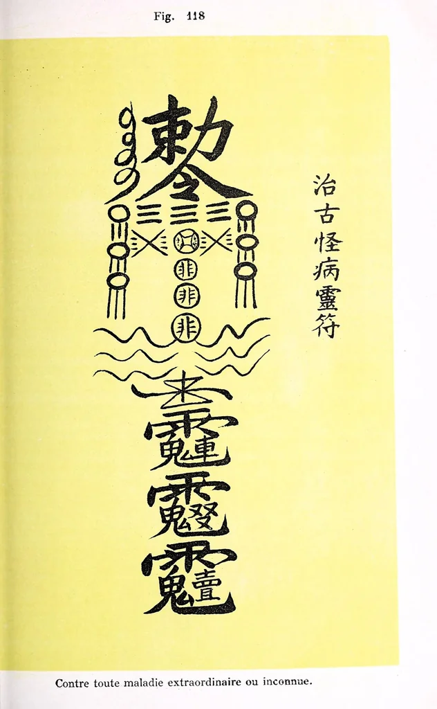 An illustration from Recherches sur les superstitions en Chine, 1911, leaf 145