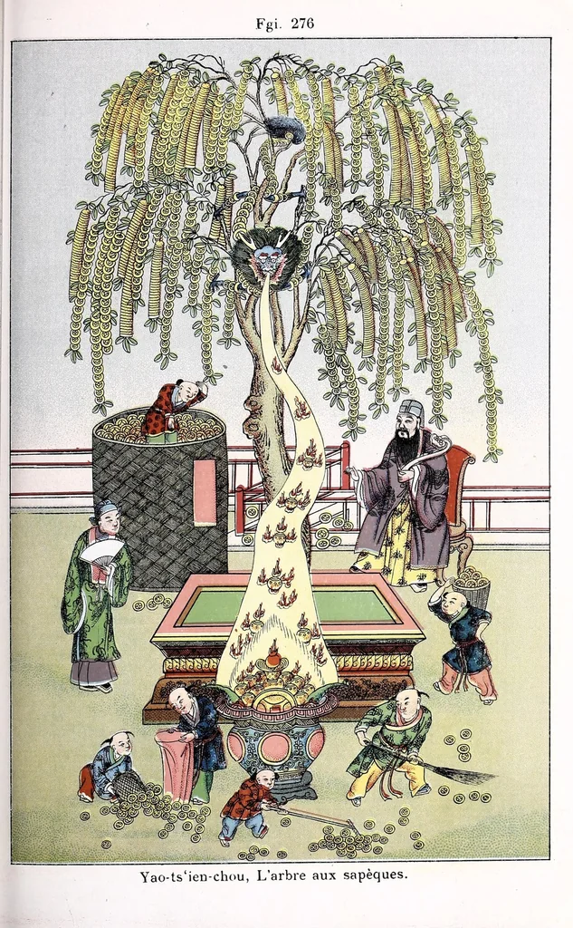 An illustration from Recherches sur les superstitions en Chine, 1911, leaf 179