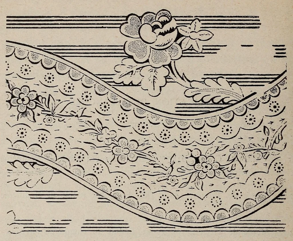 An illustration from Recherches sur l'impression des toiles dites "indiennes" a Troyes (1766-1828), 1913, leaf 86