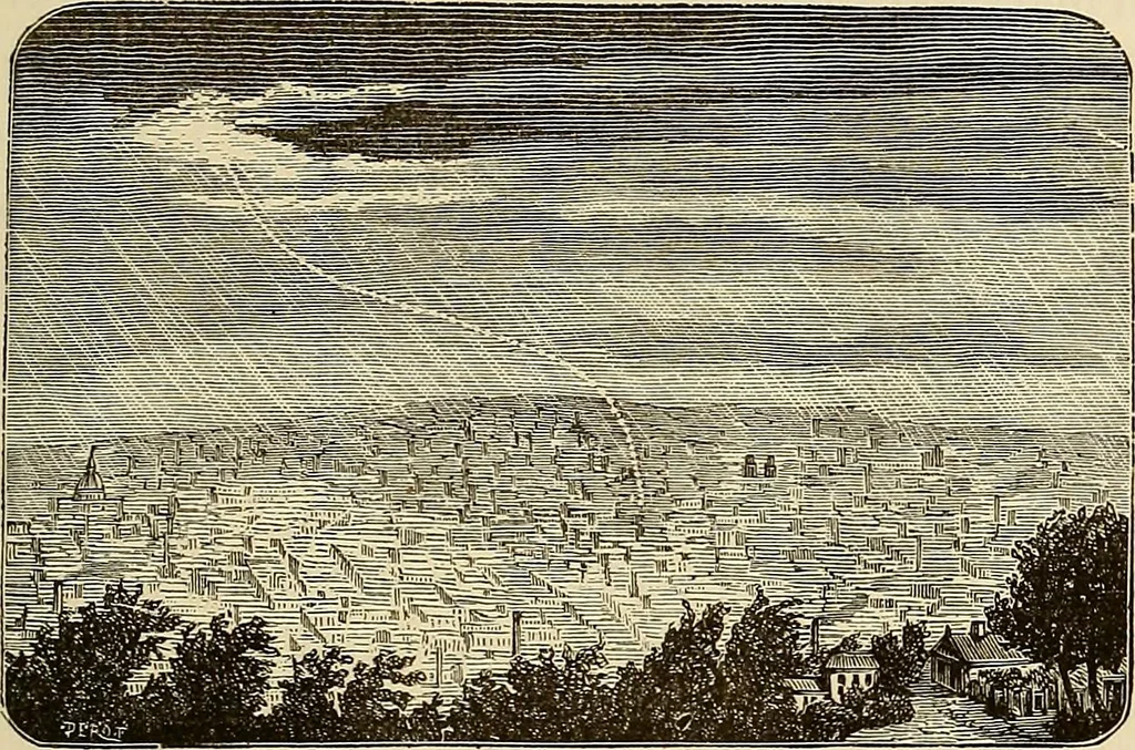 An illustration from Recherches sur l'électricité, 1883, leaf 216