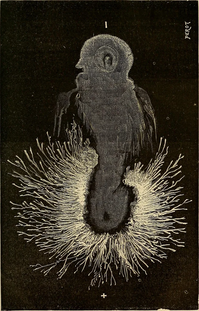 An illustration from Recherches sur l'électricité, 1883, leaf 290