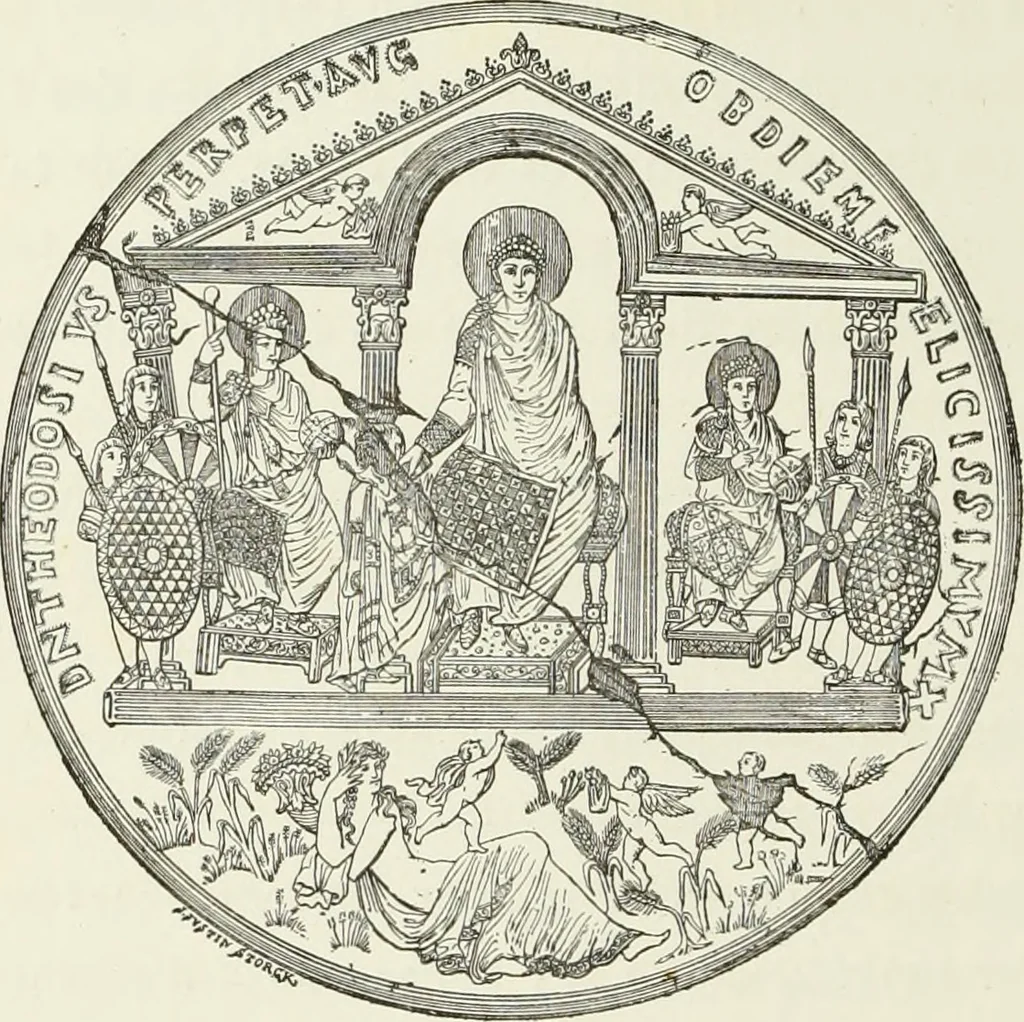 An illustration from Recherches sur l'orfèvrerie en Espagne au moyen âge et à la renaissance; documents inédits tirés des archives espagnoles, 1879, leaf 21