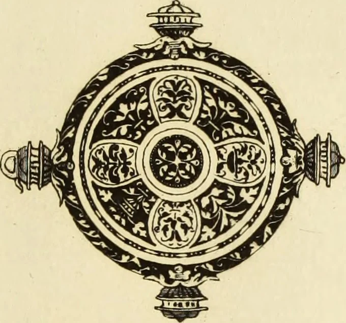 An illustration from Recherches sur l'orfèvrerie en Espagne au moyen âge et à la renaissance; documents inédits tirés des archives espagnoles, 1879, leaf 216
