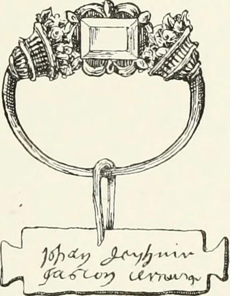 An illustration from Recherches sur l'orfèvrerie en Espagne au moyen âge et à la renaissance; documents inédits tirés des archives espagnoles, 1879, leaf 218