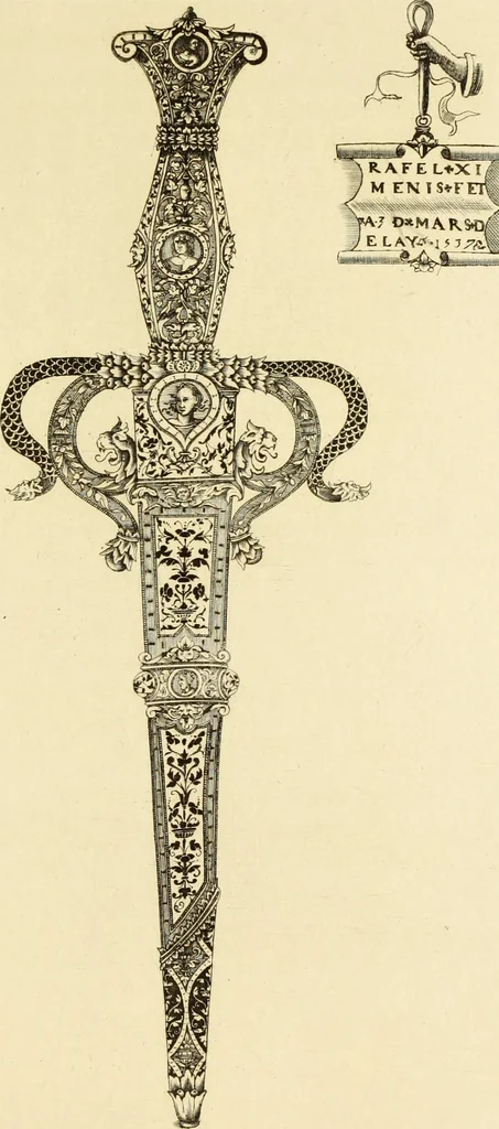 An illustration from Recherches sur l'orfèvrerie en Espagne au moyen âge et à la renaissance; documents inédits tirés des archives espagnoles, 1879, leaf 224