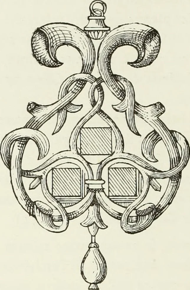 An illustration from Recherches sur l'orfèvrerie en Espagne au moyen âge et à la renaissance; documents inédits tirés des archives espagnoles, 1879, leaf 227