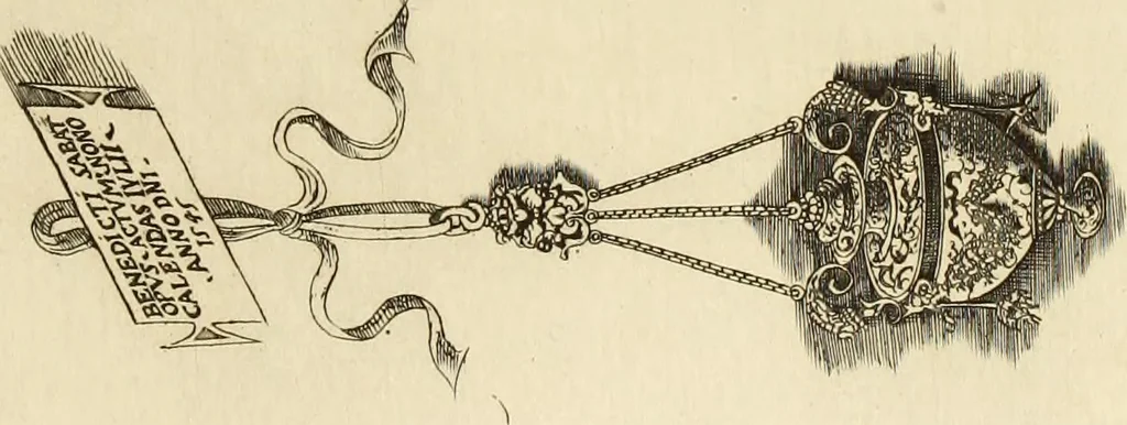 An illustration from Recherches sur l'orfèvrerie en Espagne au moyen âge et à la renaissance; documents inédits tirés des archives espagnoles, 1879, leaf 236