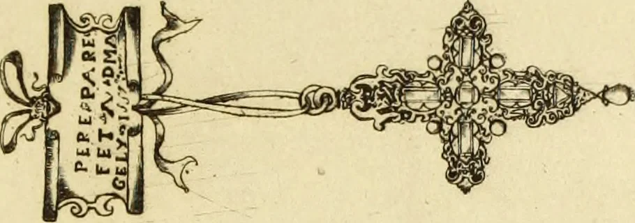 An illustration from Recherches sur l'orfèvrerie en Espagne au moyen âge et à la renaissance; documents inédits tirés des archives espagnoles, 1879, leaf 250