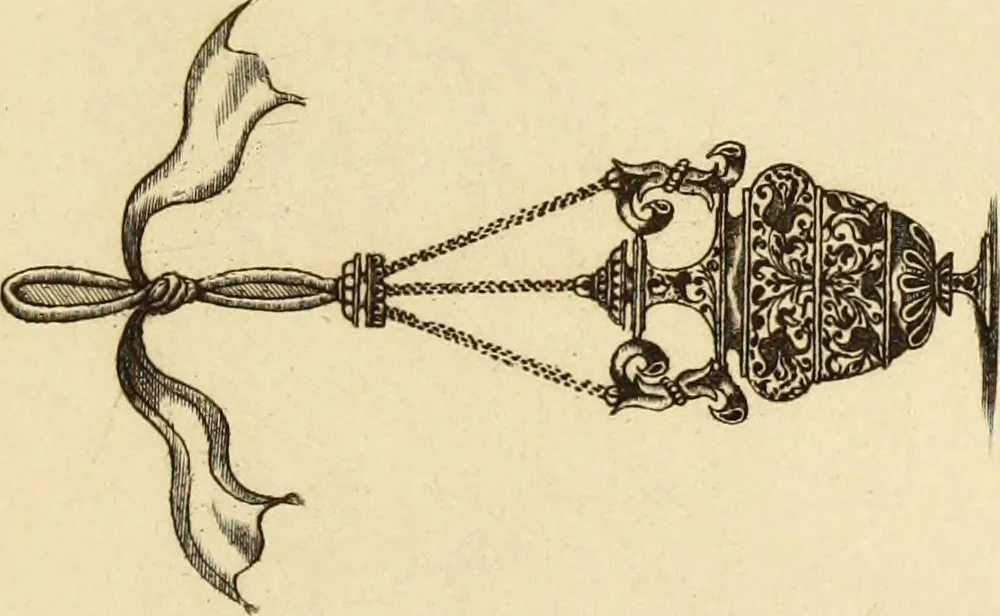 An illustration from Recherches sur l'orfèvrerie en Espagne au moyen âge et à la renaissance; documents inédits tirés des archives espagnoles, 1879, leaf 250