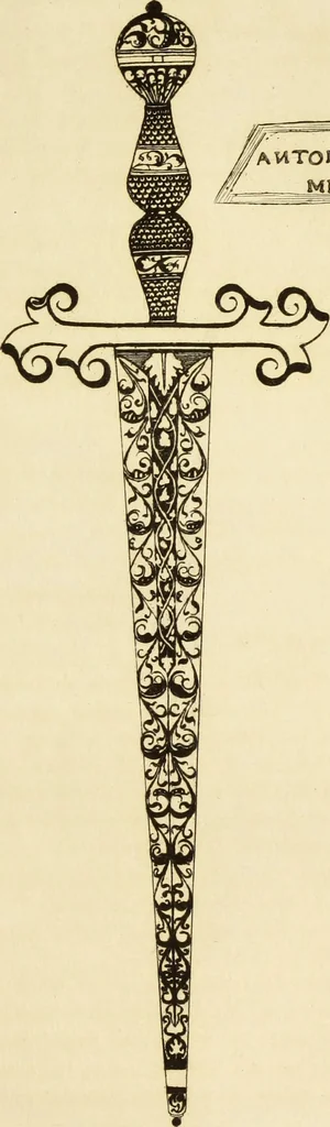 An illustration from Recherches sur l'orfèvrerie en Espagne au moyen âge et à la renaissance; documents inédits tirés des archives espagnoles, 1879, leaf 254