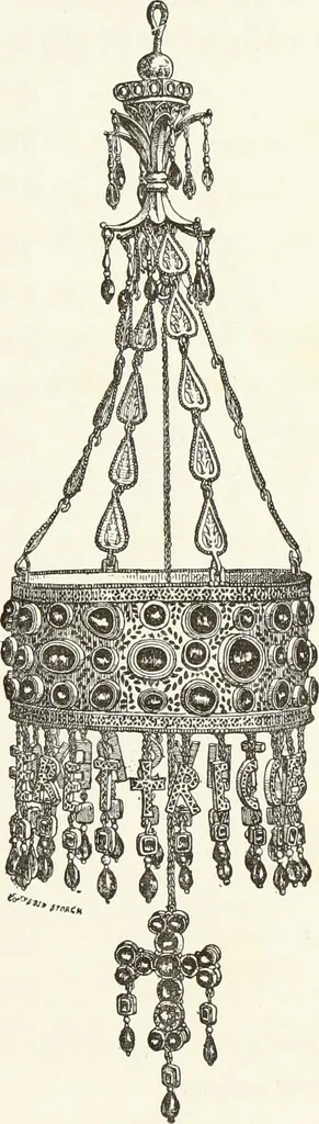 An illustration from Recherches sur l'orfèvrerie en Espagne au moyen âge et à la renaissance; documents inédits tirés des archives espagnoles, 1879, leaf 26