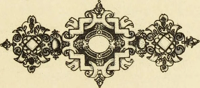 An illustration from Recherches sur l'orfèvrerie en Espagne au moyen âge et à la renaissance; documents inédits tirés des archives espagnoles, 1879, leaf 266