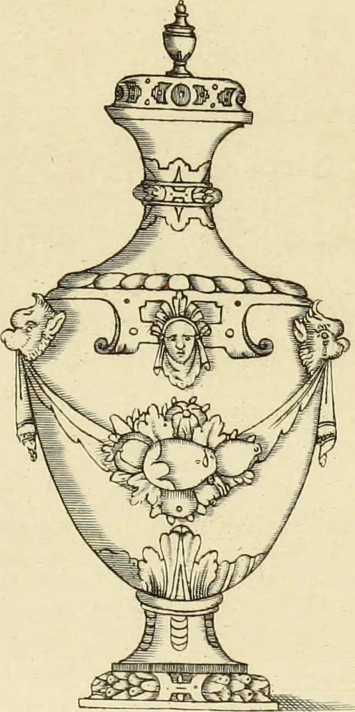 An illustration from Recherches sur l'orfèvrerie en Espagne au moyen âge et à la renaissance; documents inédits tirés des archives espagnoles, 1879, leaf 288