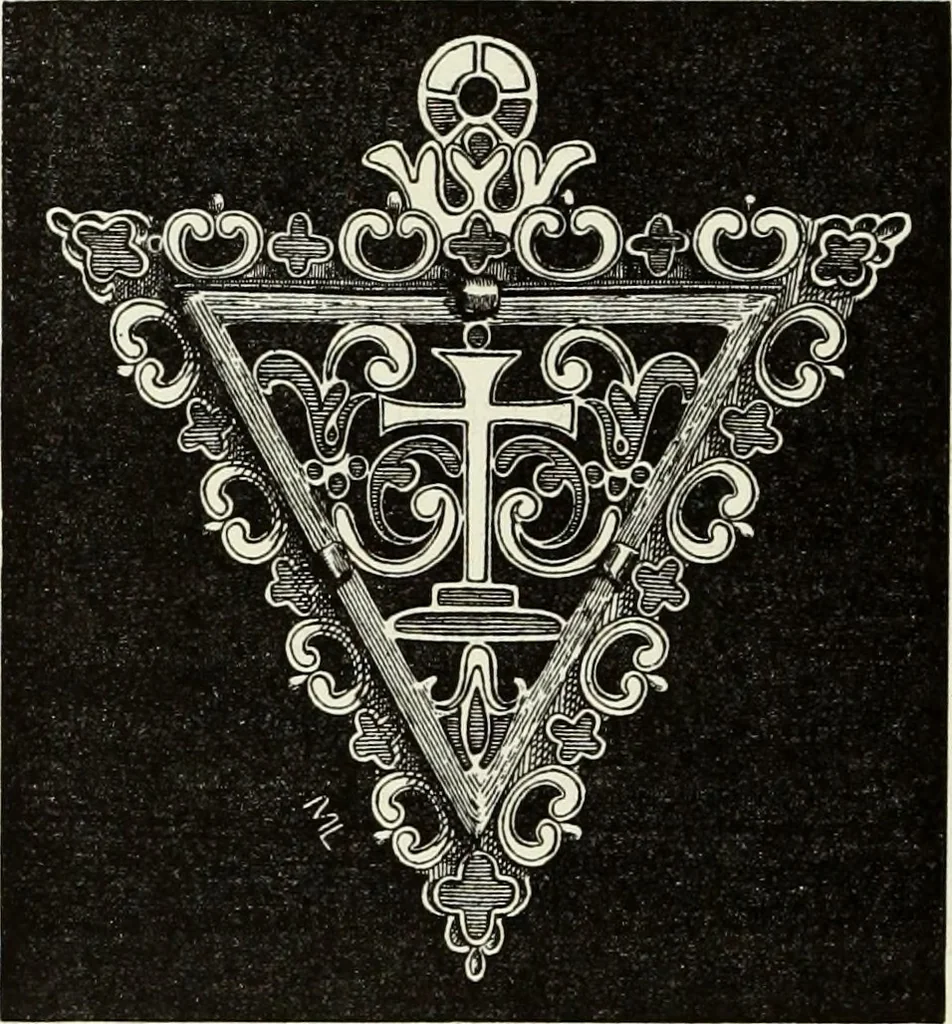 An illustration from Recherches sur l'orfèvrerie en Espagne au moyen âge et à la renaissance; documents inédits tirés des archives espagnoles, 1879, leaf 311