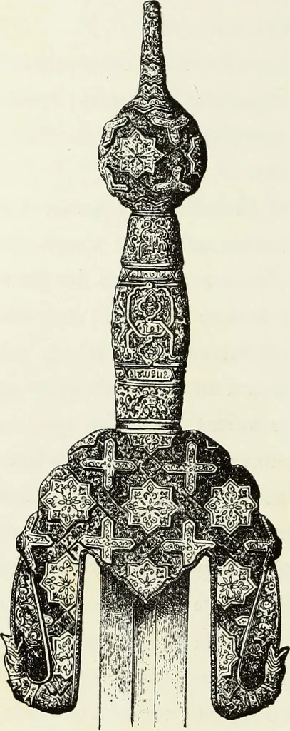 An illustration from Recherches sur l'orfèvrerie en Espagne au moyen âge et à la renaissance; documents inédits tirés des archives espagnoles, 1879, leaf 39