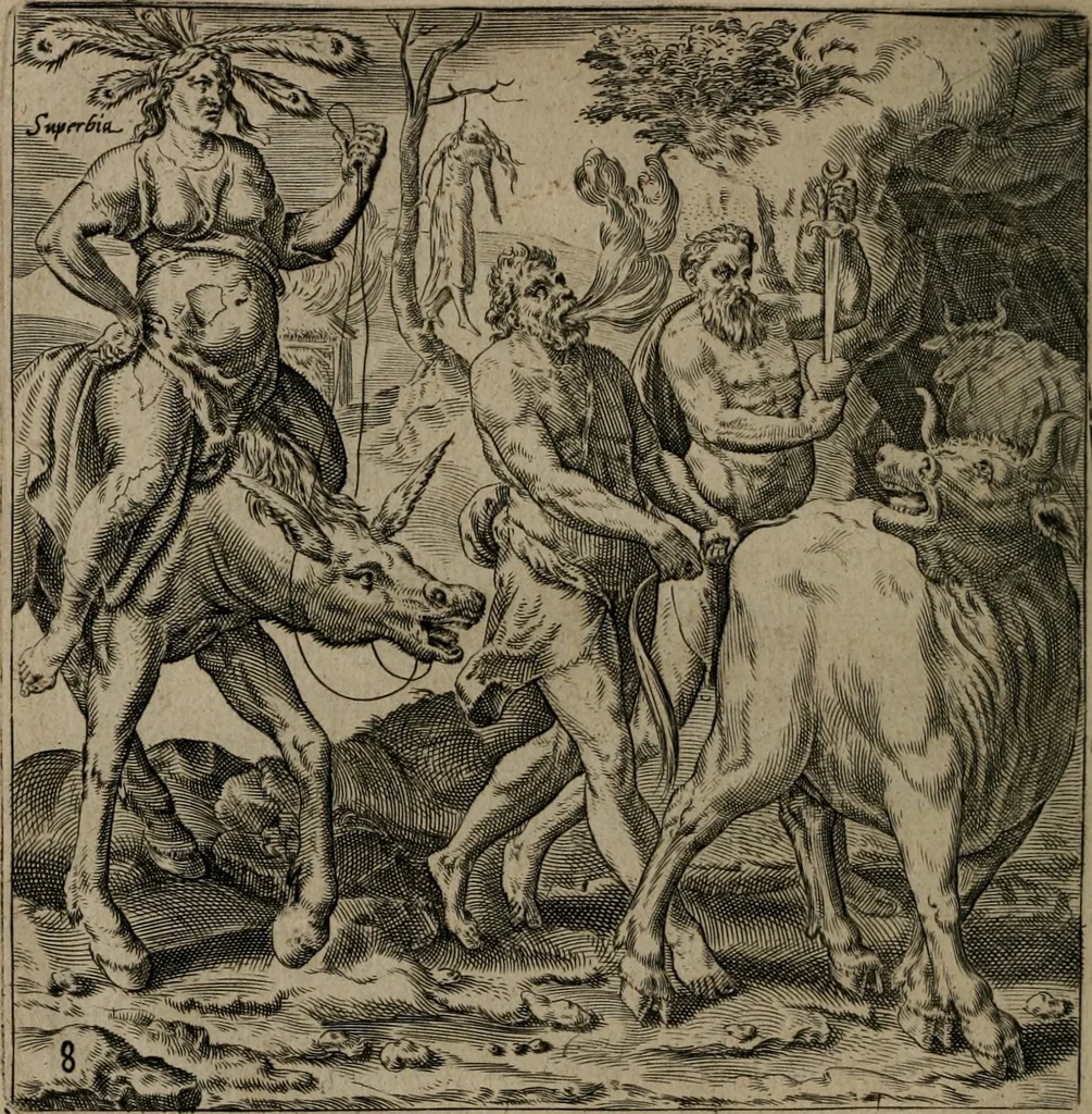 An illustration from Recht ghebruyck ende misbruyck van tydlicke have, 1620, leaf 23