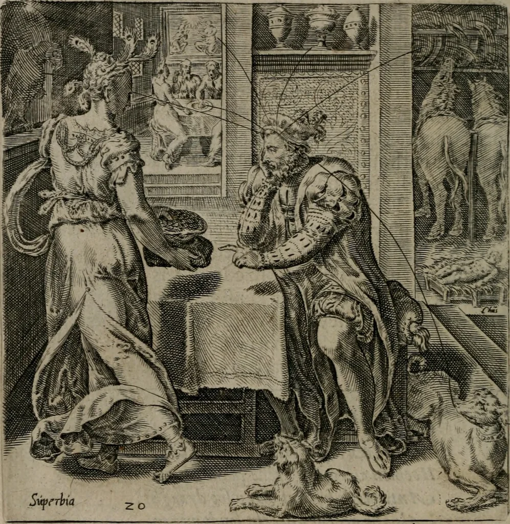 An illustration from Recht ghebruyck ende misbruyck van tydlicke have, 1620, leaf 47