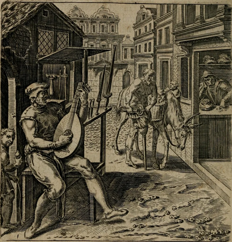 An illustration from Recht ghebruyck ende misbruyck van tydlicke have, 1620, leaf 9