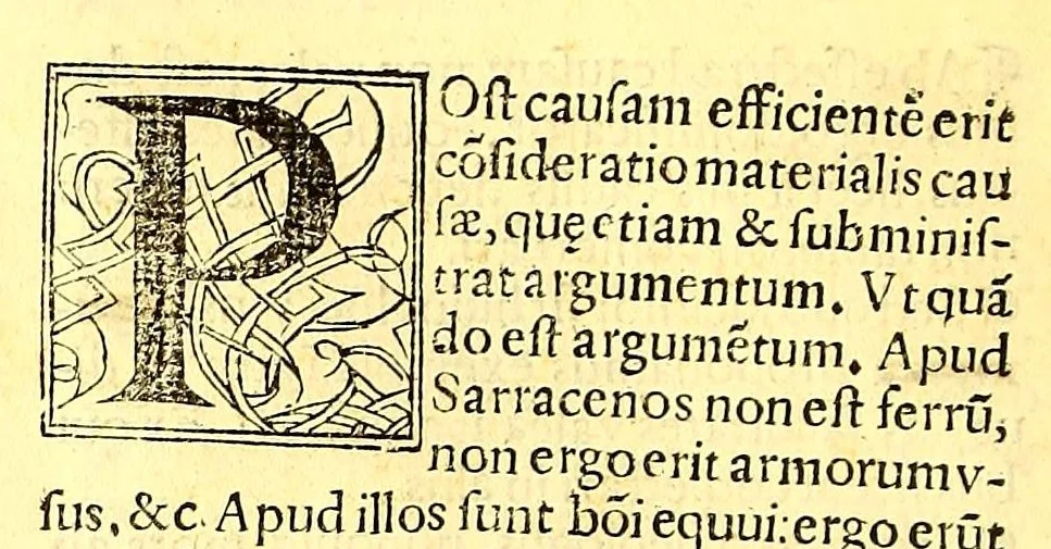 An illustration from Recognitio, summularum reuerendi Patris Illdephonsi a Vera Cruce Augustiniani ., 1554, leaf 150