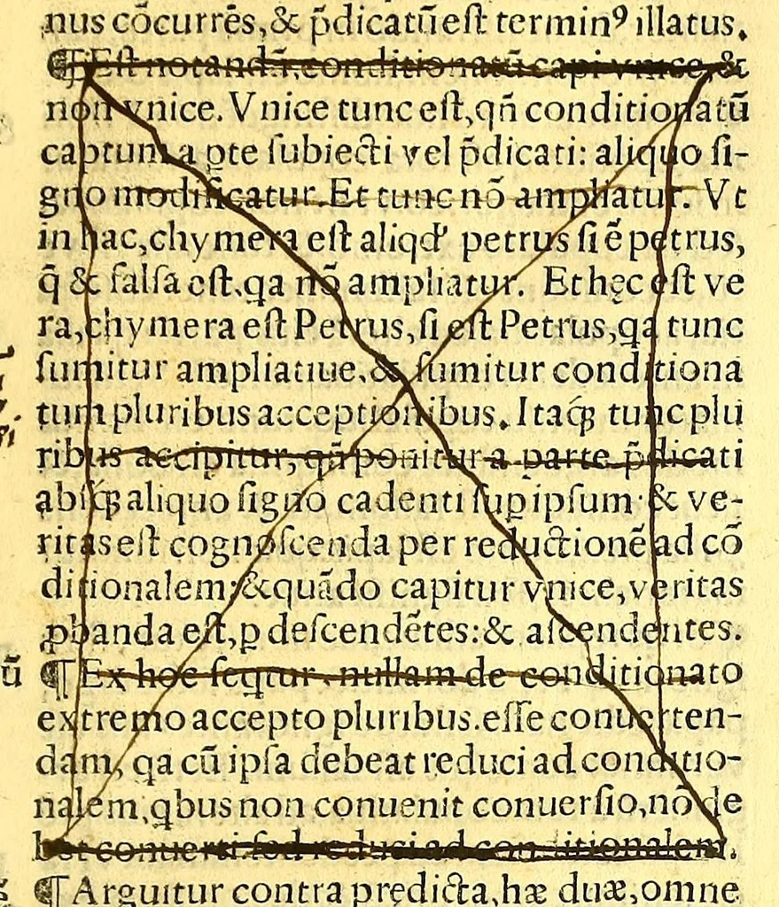An illustration from Recognitio, summularum reuerendi Patris Illdephonsi a Vera Cruce Augustiniani ., 1554, leaf 87