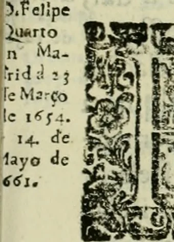 An illustration from Recopilacion de leyes de los reynos de las Indias : mandadas imprimir, y publicar por la magestad catolica del rey don Carlos II, nuestro señor : va dividida en quatro tomos, con el indice general, y al principio de cada tomo el indice especial de los titulos, que contiene, 1681, leaf 366