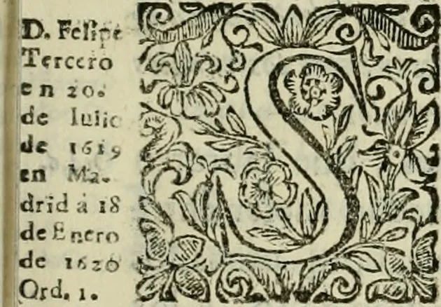 An illustration from Recopilacion de leyes de los reynos de las Indias : mandadas imprimir, y publicar por la magestad catolica del rey don Carlos II, nuestro señor : va dividida en quatro tomos, con el indice general, y al principio de cada tomo el indice especial de los titulos, que contiene, 1681, leaf 86