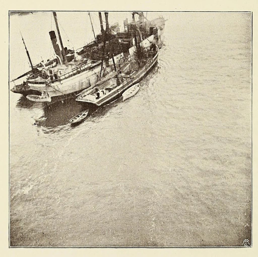 An illustration from The record of an aeronaut, being the life of John M. Bacon, 1907, leaf 288