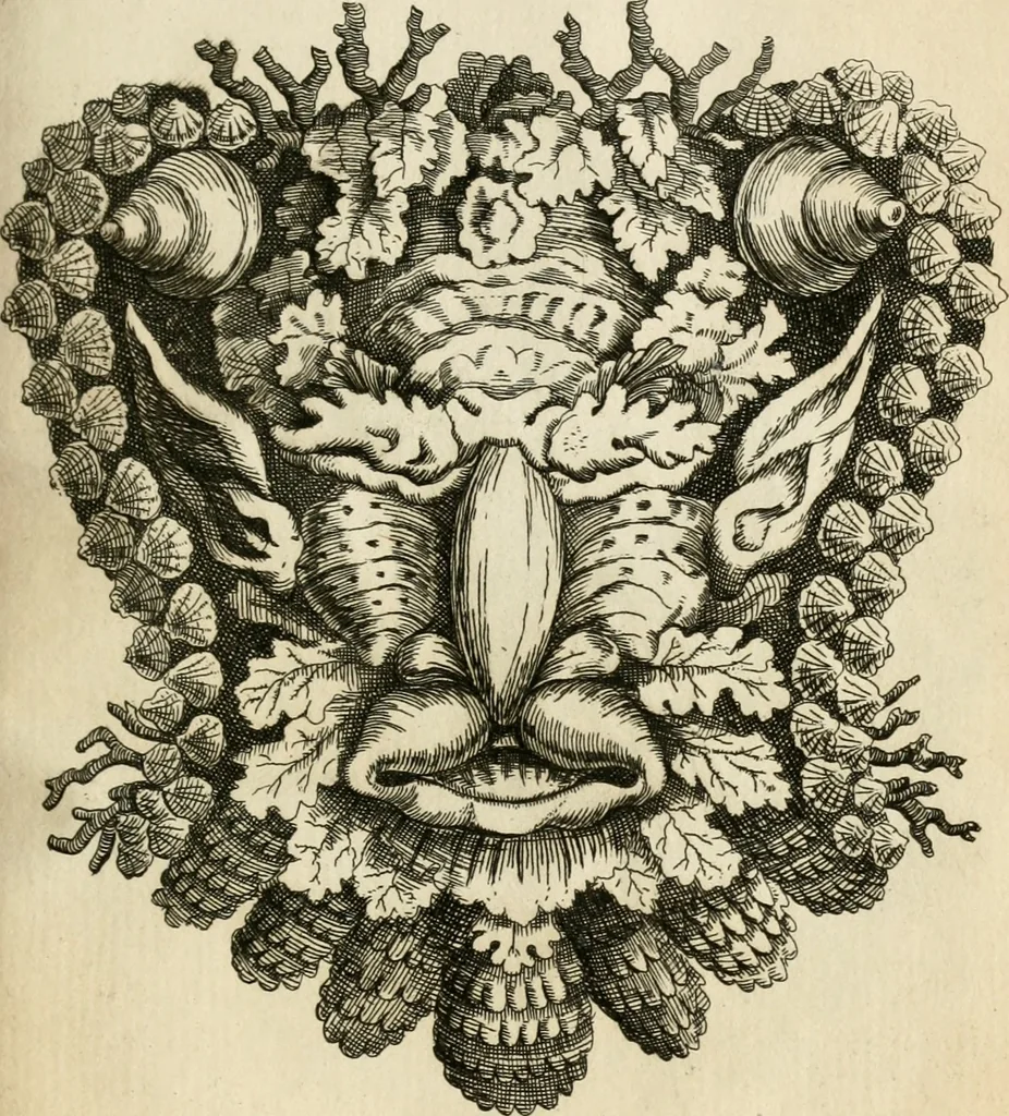 An illustration from Recreatio mentis, et oculi in observatione animalium testaceorum Italico sermone primum proposita ... nunc ... Latine oblata centum additis testaceorum iconibus .., 1684, leaf 581