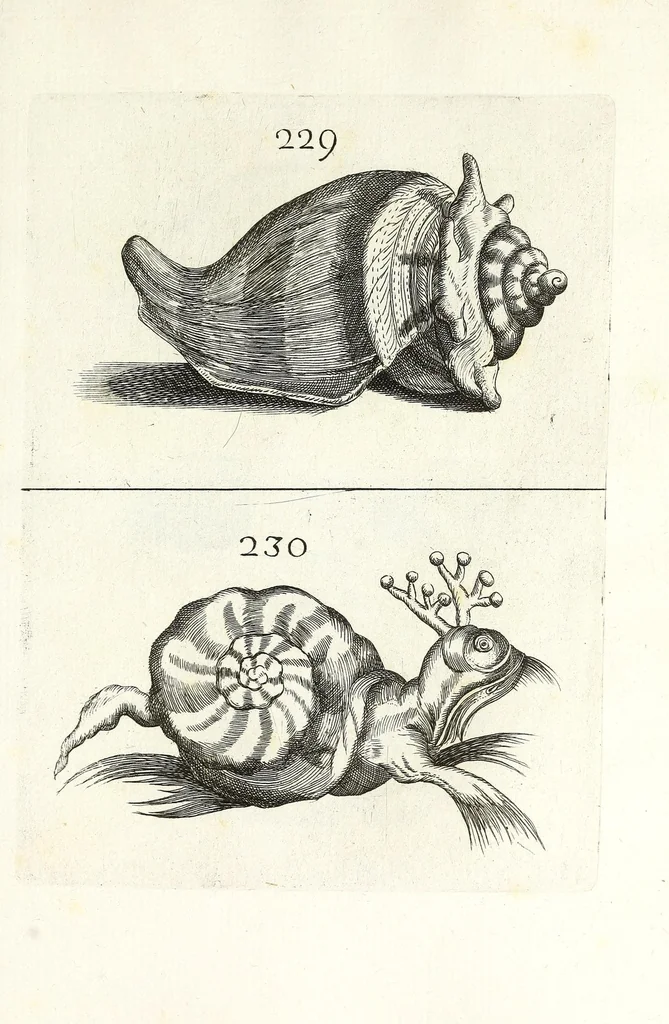 An illustration from Recreatio mentis et oculi in obseruatione animalium testaceorum curiosis naturae inspectoribus, 1684, leaf 479