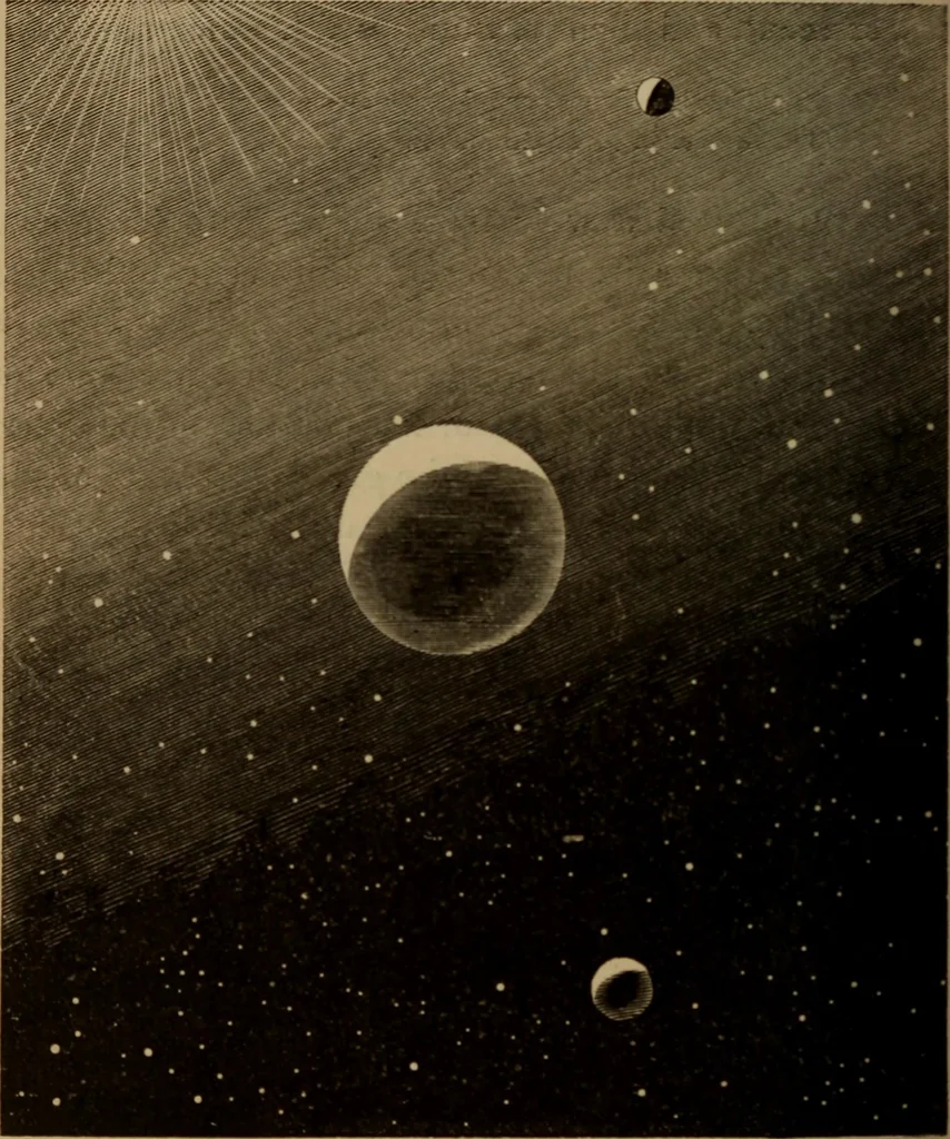 An illustration from Recreations in astronomy : with directions for practical experiments and telescopic work, 1879, leaf 159