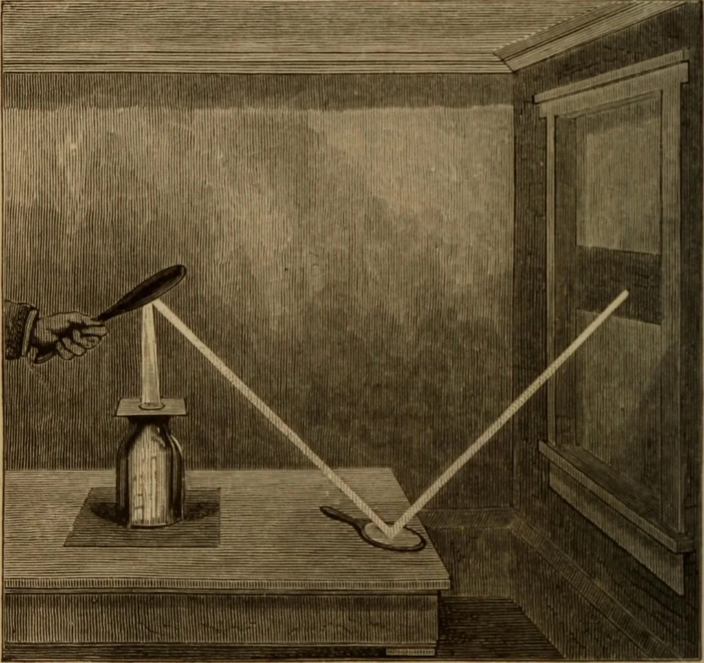An illustration from Recreations in astronomy : with directions for practical experiments and telescopic work, 1879, leaf 53