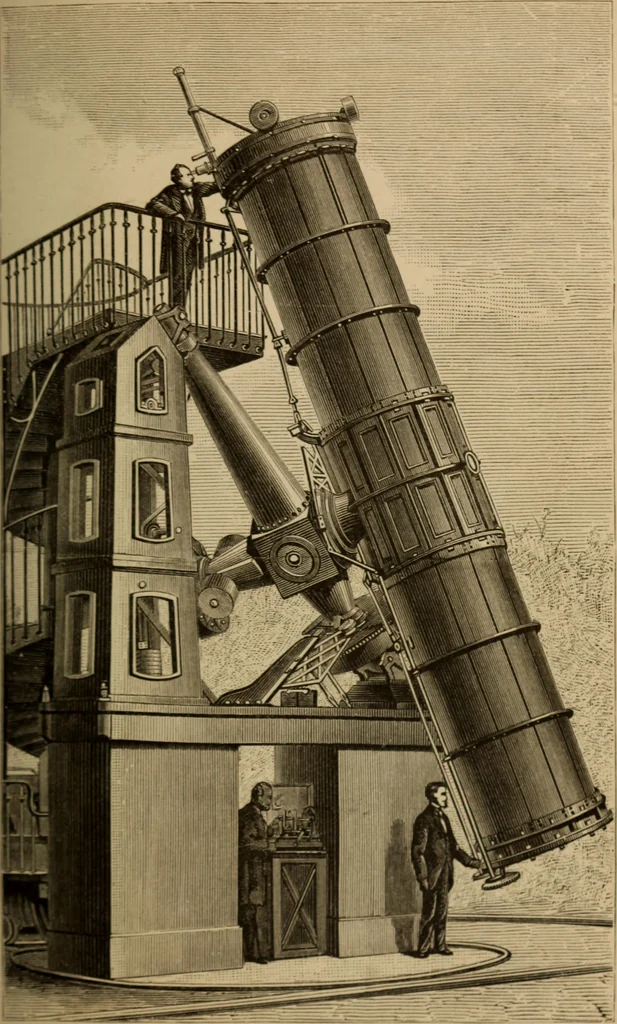 An illustration from Recreations in astronomy : with directions for practical experiments and telescopic work, 1879, leaf 62