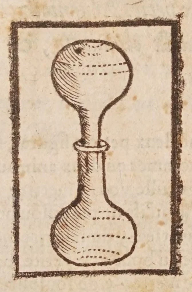An illustration from Recreations mathematiques : composées de plusieurs problemes, plaisans & facetieux, d'arithmetique, geometrie, astrologie, optique, perspectiue, mechanique, chymie, & d'autres rares & curieux secrets : plusieurs desquels n'ont iamais esté imprimez : premiere et seconde partie : la troisiesme partie contient vn recueil de plusieurs gentilles & recreatiues inuentions de feux d'artifice : la maniere de faire toutes sortes de fuzees, simples & composees : le tout representé par figures, 1629, leaf 297