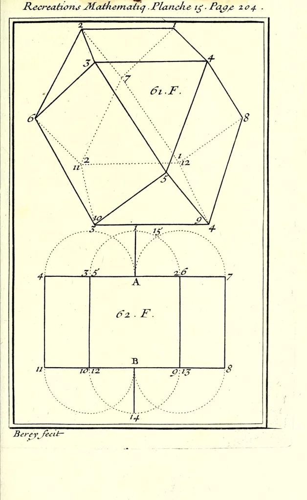An illustration from Recreations mathematiques et physiques : qvi contiennent plusieurs problêmes d'arithmetique, de geometrie, d'optique, de gnomonique, de cosmographie, de mecanique, de pyrotechnie, & de physique : avec un traité nouveau des horloges elementaires, 1694, leaf 271