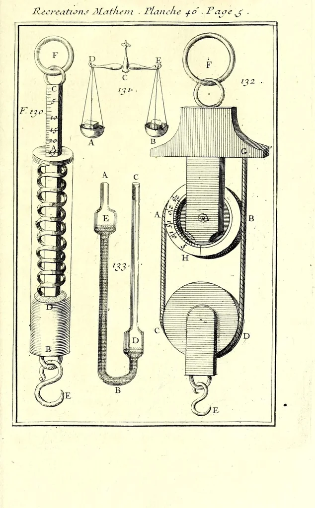 An illustration from Recreations mathematiques et physiques : qvi contiennent plusieurs problêmes d'arithmetique, de geometrie, d'optique, de gnomonique, de cosmographie, de mecanique, de pyrotechnie, & de physique : avec un traité nouveau des horloges elementaires, 1694, leaf 27