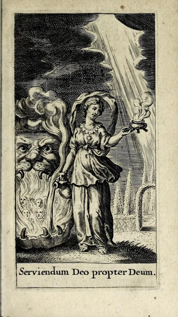 An illustration from Recta intentio, omnium humanarum actionum amssis, 1631, leaf 23