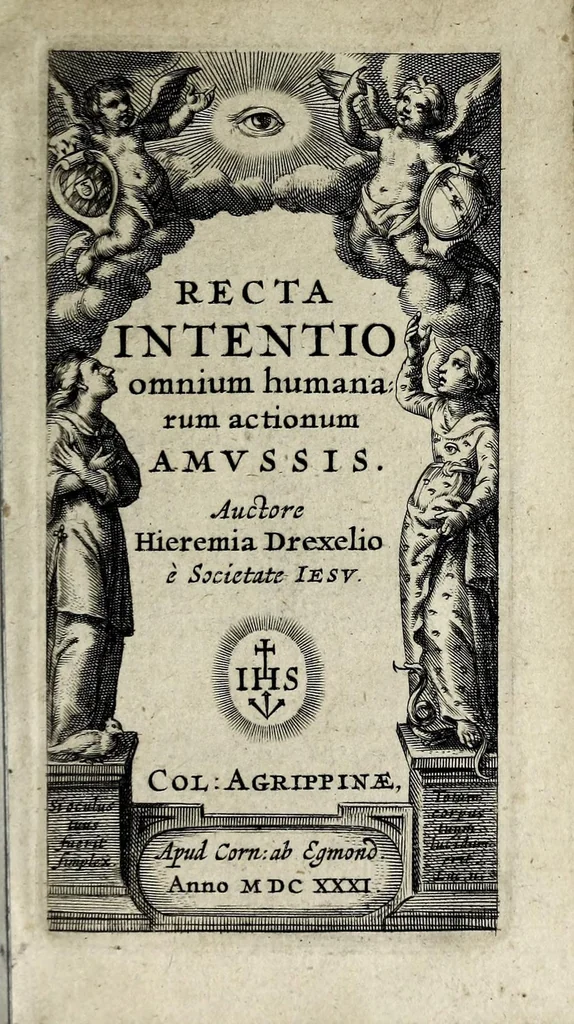 An illustration from Recta intentio, omnium humanarum actionum amssis, 1631, leaf 9